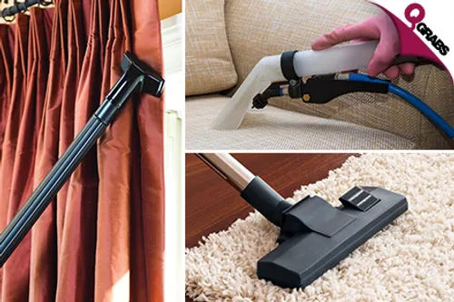 From QR50 Have your Curtains, Carpets, OR Sofa Seats Cleaned by Professionals! (Up to QR420 Value)
